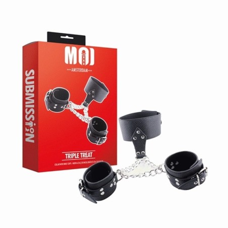 Triple Treat | Collar With Wrist Cuffs