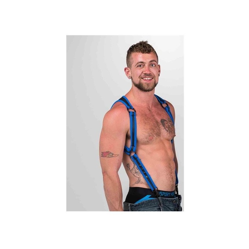 Neoprene Heckler Harness Black / Blue - Small / Medium