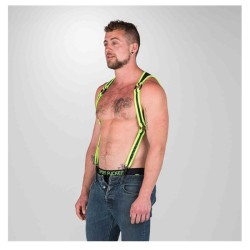 Neoprene Heckler Harness Black / Green - Large / Extra Large