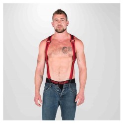 Neoprene Heckler Harness Black / Red - Small / Medium