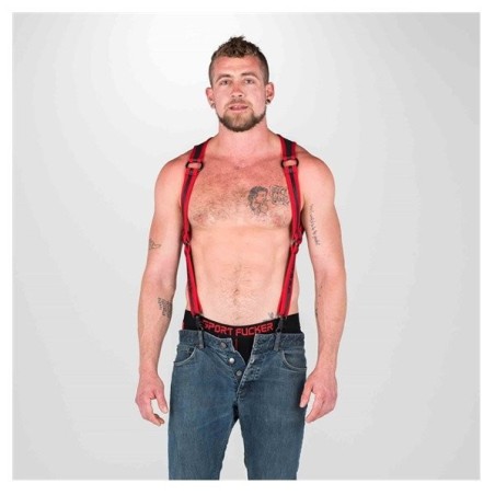 Neoprene Heckler Harness Black / Red - Small / Medium