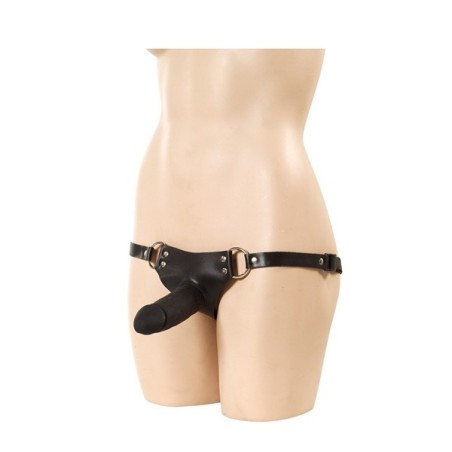 Strap on String With Dildo Black