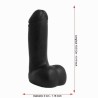 DP042 Private Benjamin Dildo Black 10.5 cm / 4.14"