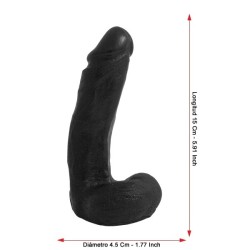 DP046 Cute Recruit Dildo Black 16 cm / 6.30"