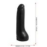 DP047 Little Lieutenant Dildo Black 19 cm / 7.48"