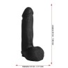 DP051 Rear-End Rookie Dildo Black 20 Cm / 7.88"