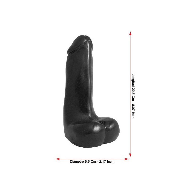 DP054 Anal Trainer Dildo Black 20.5 Cm / 8.07"