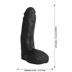 DP056 Super Trooper Dildo Black 22 Cm /8.66"