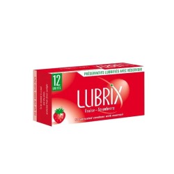 Preservativi Lubrix Fragola 12 Unità