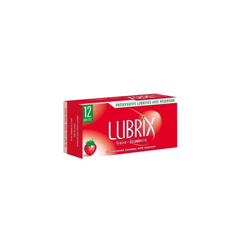 Préservatif Lubrix Fraise 12 Unités