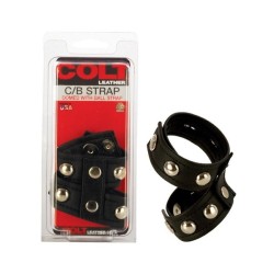 Colt Leather Cock and Ball Domed Strap