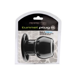Ass Tunnel Plug Silicone TPR Extra Large - Black