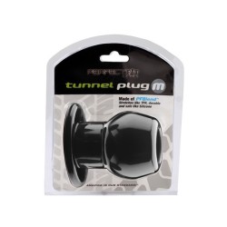 Ass Tunnel Plug Silicone TPR Medium - Black