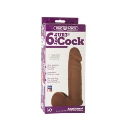 Dildo Realitic Vac-U-Lock 6 UR3 Cock Brown
