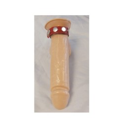 Leather Code Band | Bracelet | Cock Ring - Red - Fisting