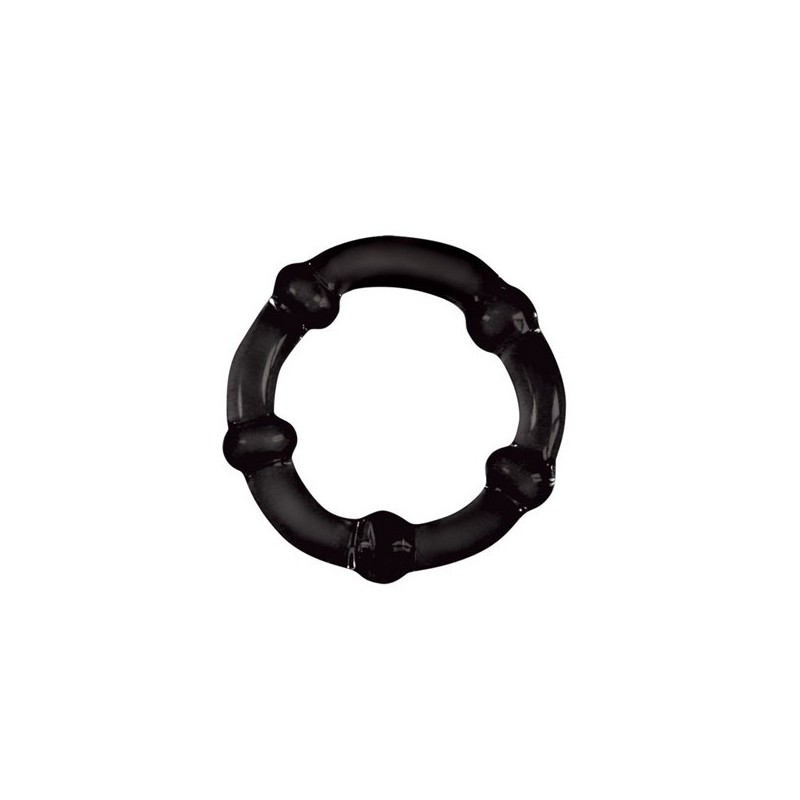 Falcon - Glass Cock Ring 40 mm. - Black