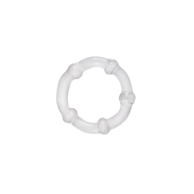 Falcon - Glass Cock Ring 45 mm. - Clear