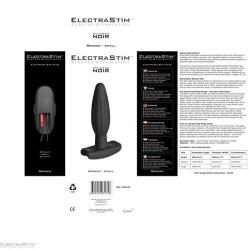 ElectraStim Silicone Noir -Rocker- Small Butt Plug