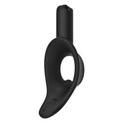 Cock Jock Vibrating Silicone C-Ring 38 mm. - Black