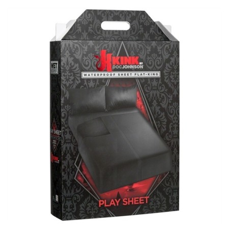 Wet Works Waterproof Play Sheet King Flat - Black