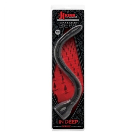 In Deep Premium Silicone Anal Snake - Black