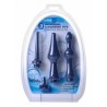 CleanStream - Universal 3 Piece Silicone Enema Attachment Se