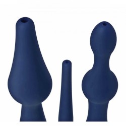 CleanStream - Universal 3 Piece Silicone Enema Attachment Se
