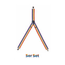 Regenbogen Hosenträger (5er Set)