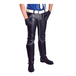 Mister B Leather FXXXer Jeans Black-Grey
