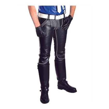 Mister B Leather FXXXer Jeans Black-Grey
