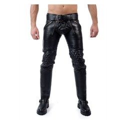 Leather Padded Sailor Jeans