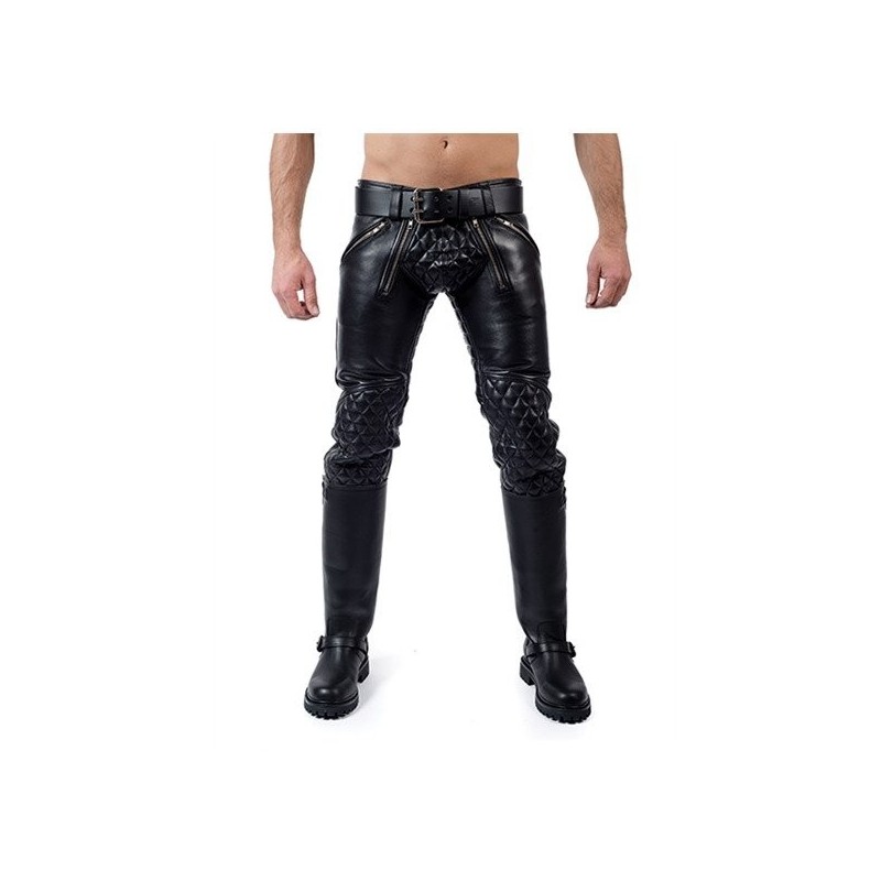 Leather Padded Sailor Jeans