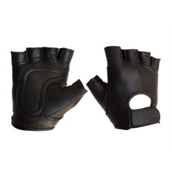 Leather Fingerless Gloves