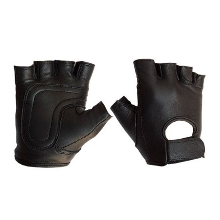 Leather Fingerless Gloves