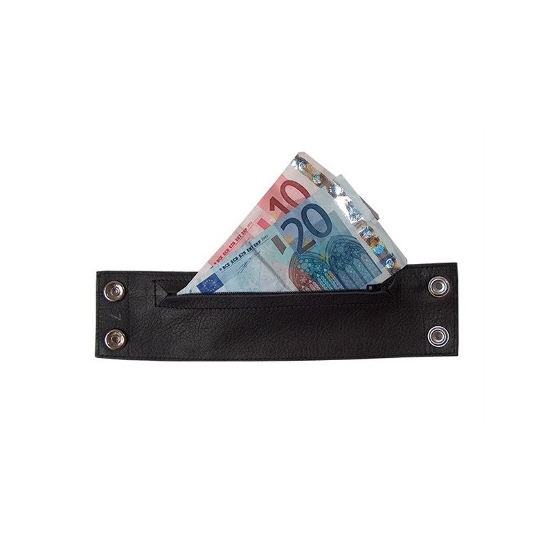 Leather Small Wrist Wallet With Zip