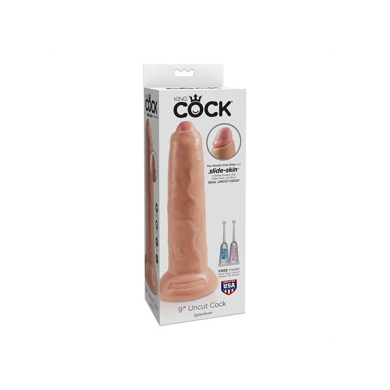 King Cock Uncut Cock 22.85 cm. (9.00 inch) - Flesh