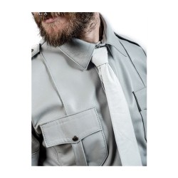 Leather Tie Stitched White