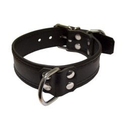 Leather Slave Collar D Rings